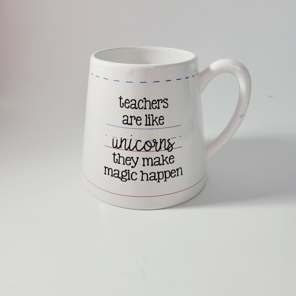 Mud Pie Unicorn‎ Teacher Mug Uplifting